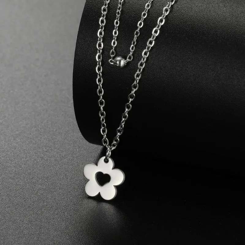 Collier Petite Fleur Cœur