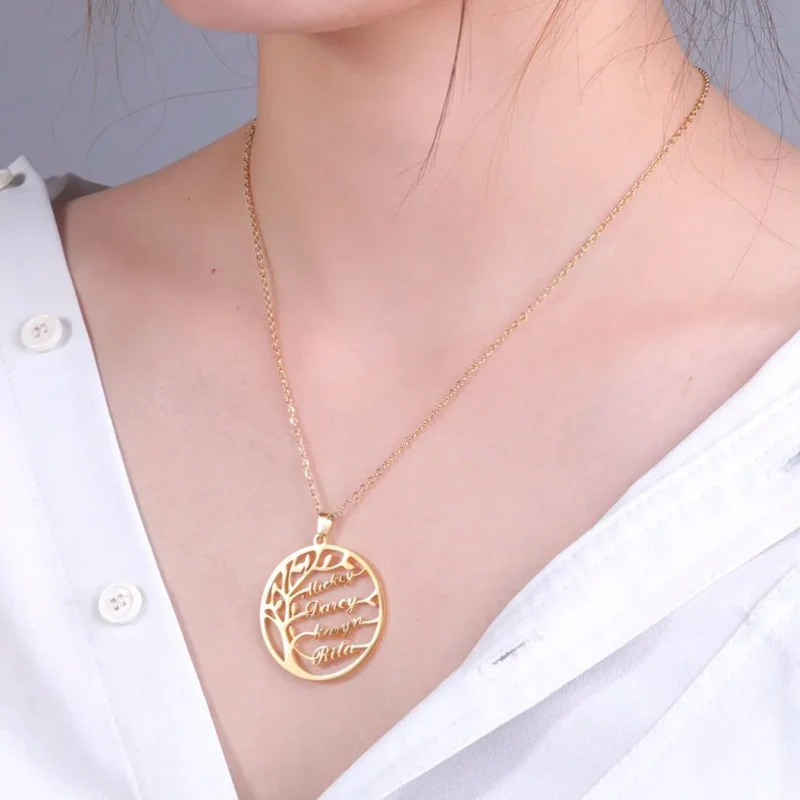 Collier Arbre de Vie Prénom