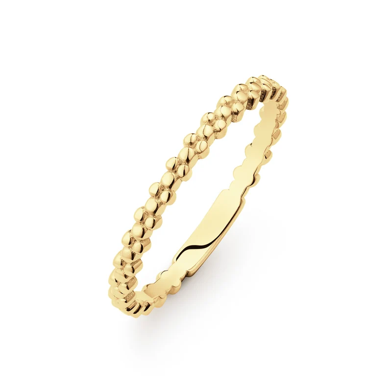 Jackie Gold Caviar Bague En Or 14 Carats 585 JKR25.526-52