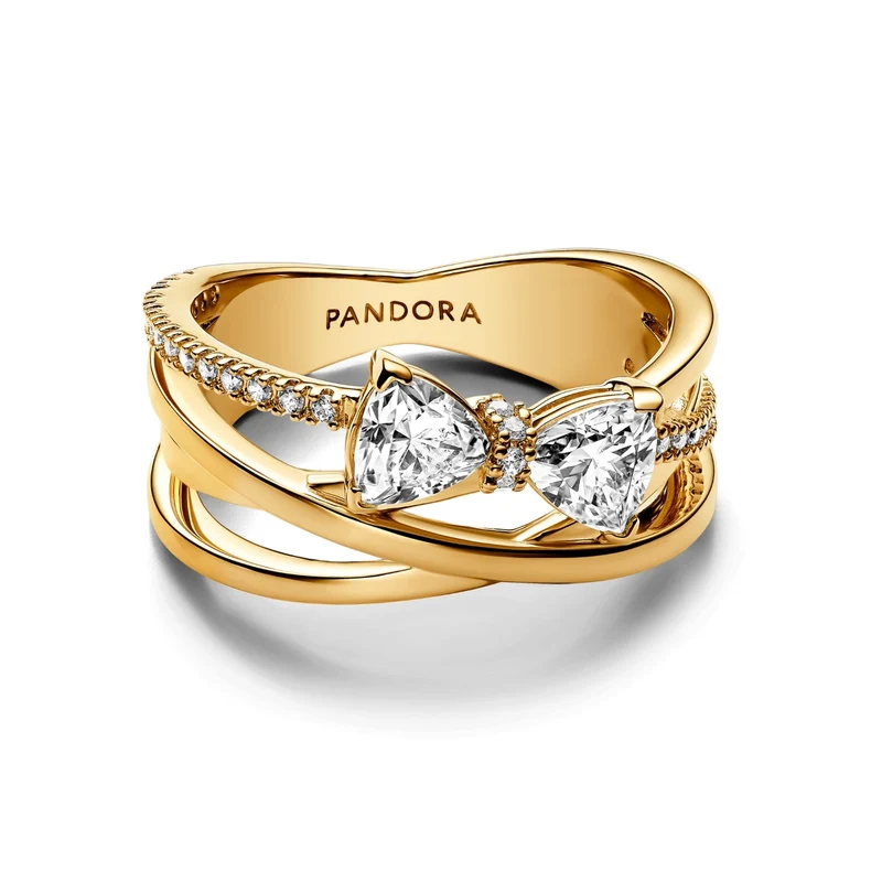 Pandora Timeless 14 Karat Gold Plated Ring 163511C01-54