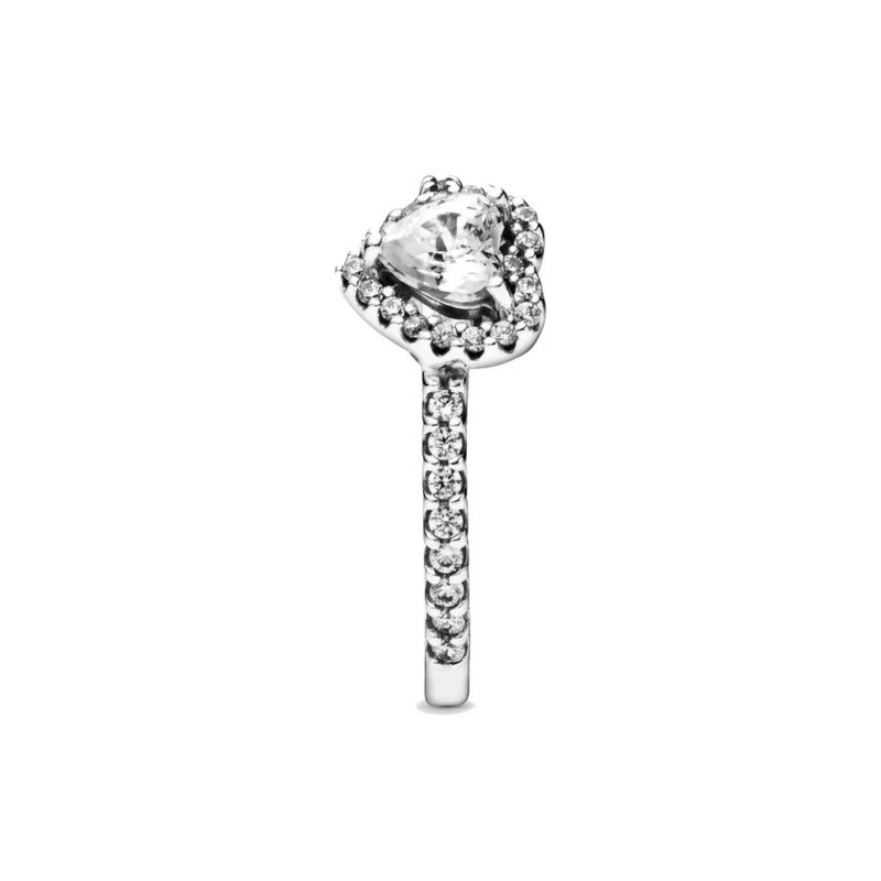 Pandora Stories 925 Sterling Silver Heart Ring 198421C01-52 (size: 52)