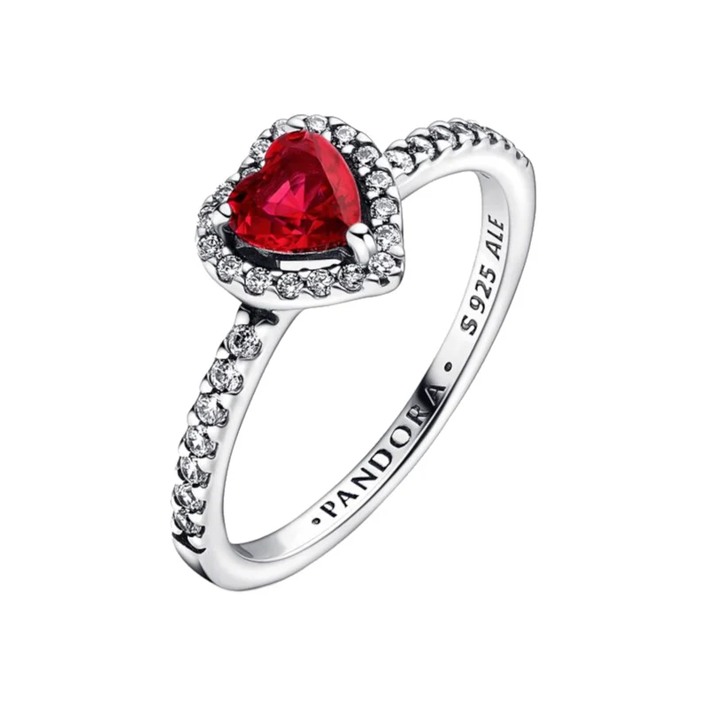 Pandora Timeless 925 Sterling Silver Heart Ring 198421C02-50