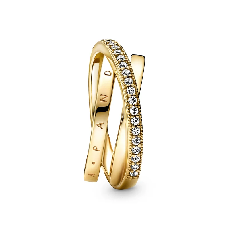 Pandora Crossover Pavé Triple strap Ring 169057C01-52