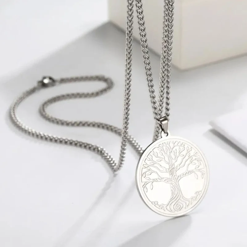 Collier Arbre de Vie Gravé