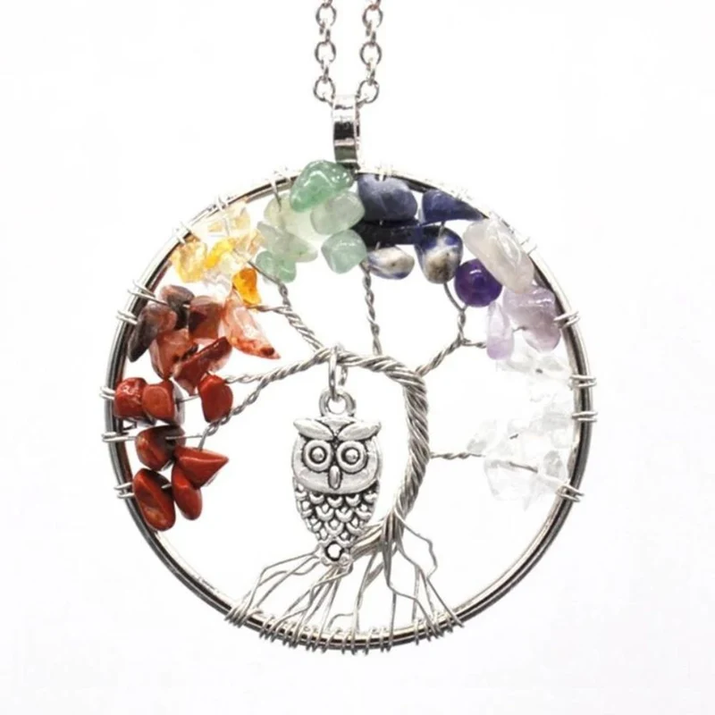 Collier Arbre de Vie Chouette