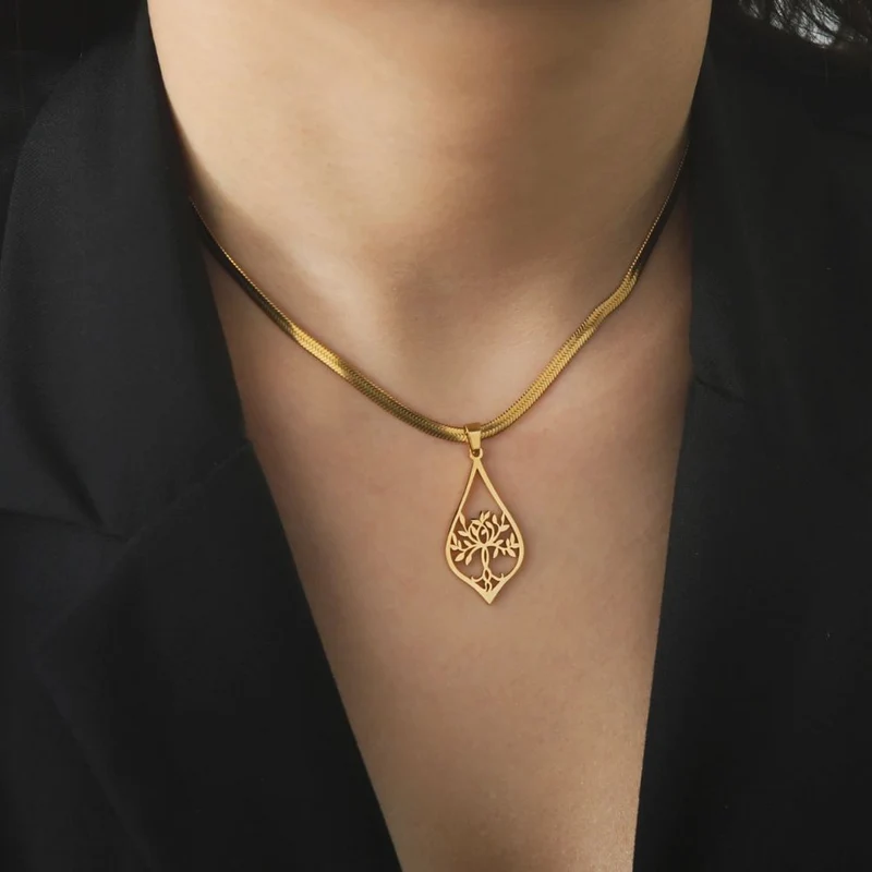 Collier Arbre de Vie Goutte