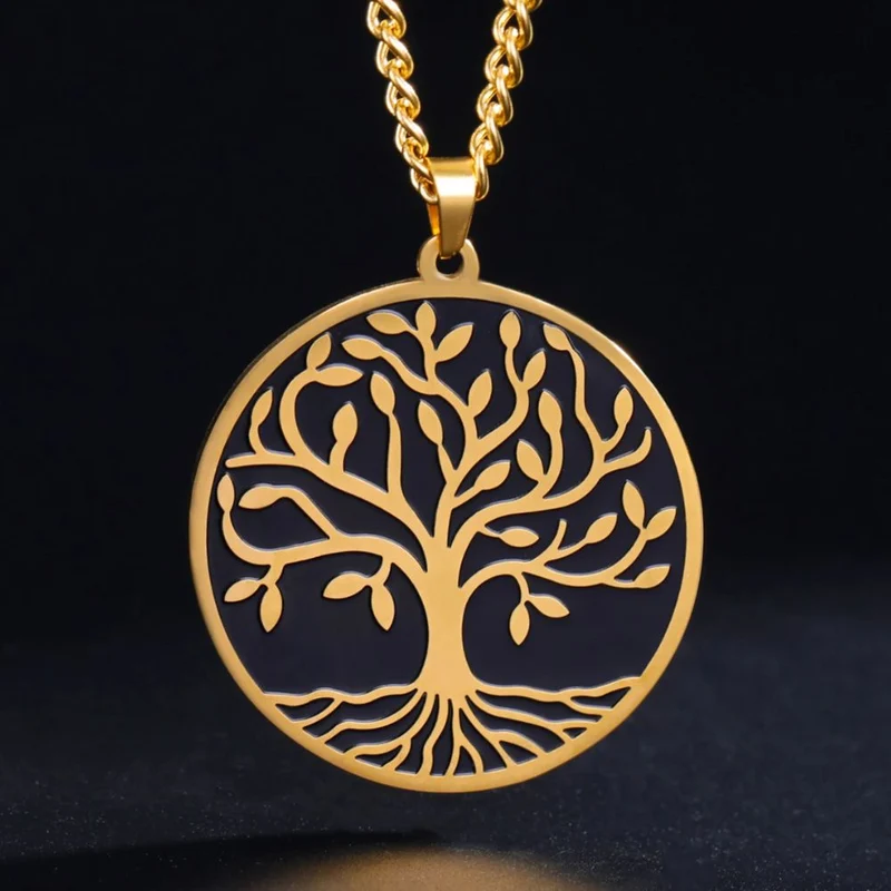 Collier Arbre de Vie Noir