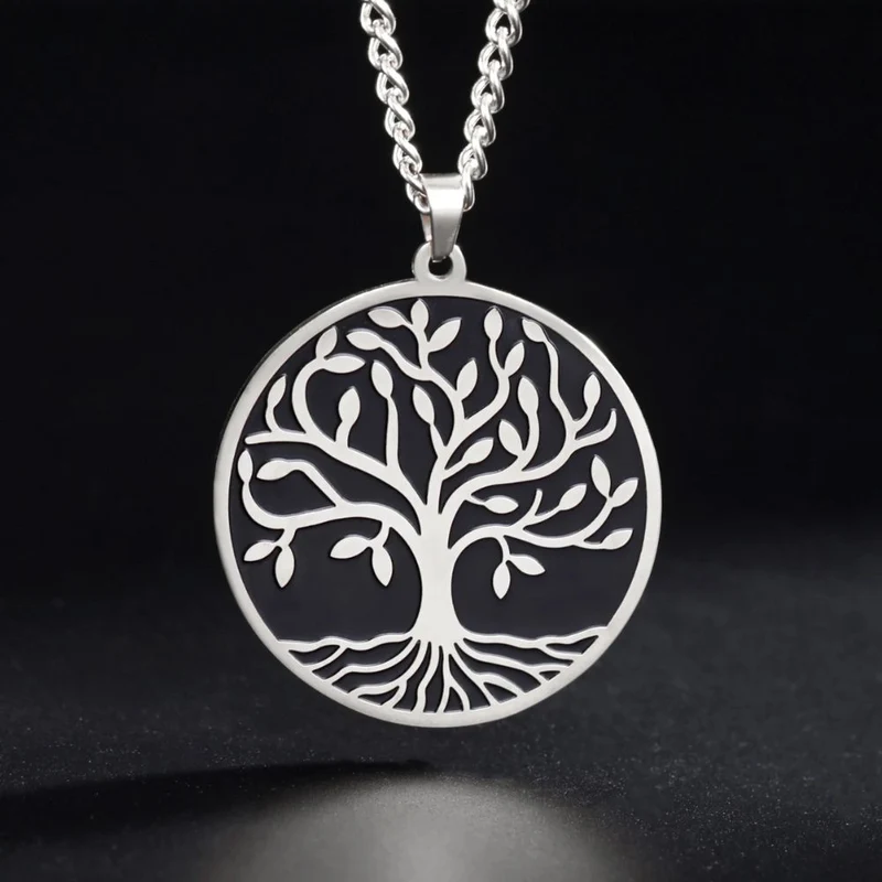 Collier Arbre de Vie Noir