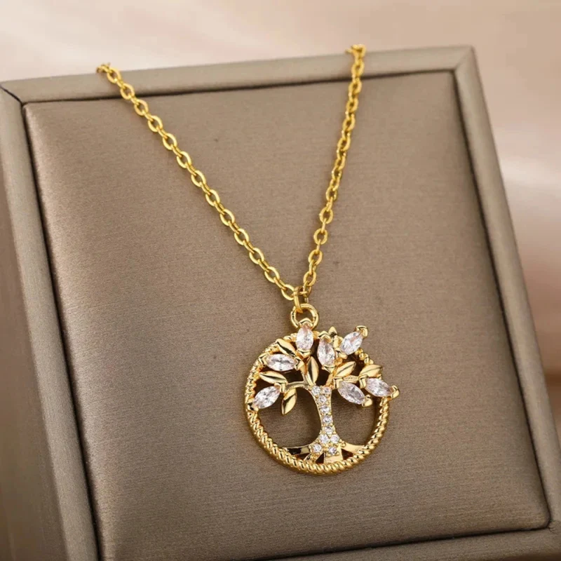 Collier Arbre de Vie couleur Or