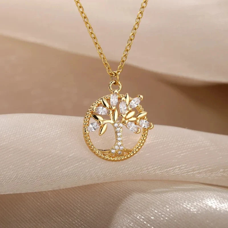 Collier Arbre de Vie couleur Or
