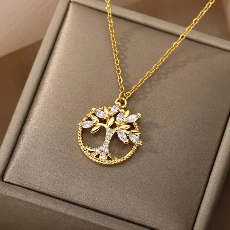 Collier Arbre de Vie couleur Or