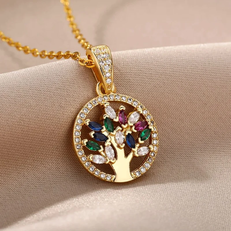 Collier Arbre de Vie Ambre