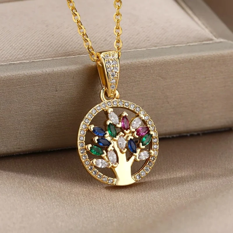 Collier Arbre de Vie Ambre