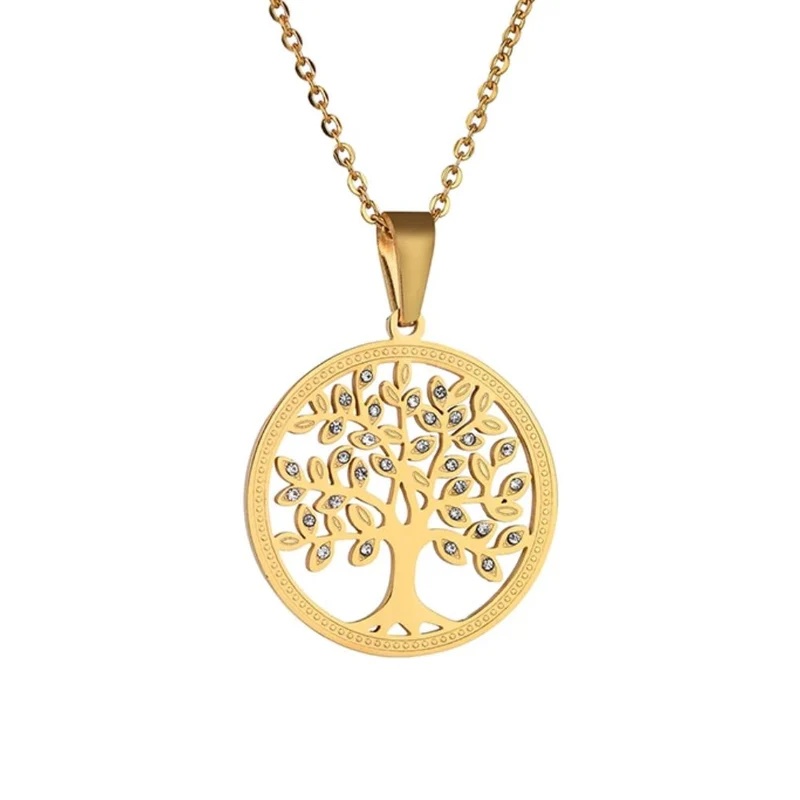 Collier Arbre de Vie Acier Inoxydable