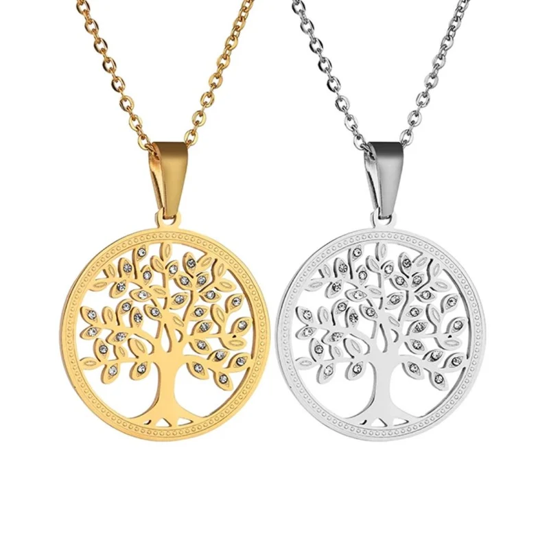 Collier Arbre de Vie Acier Inoxydable