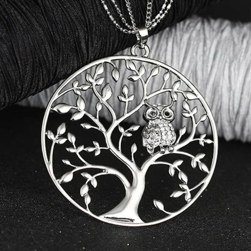 Collier Arbre de Vie Hibou