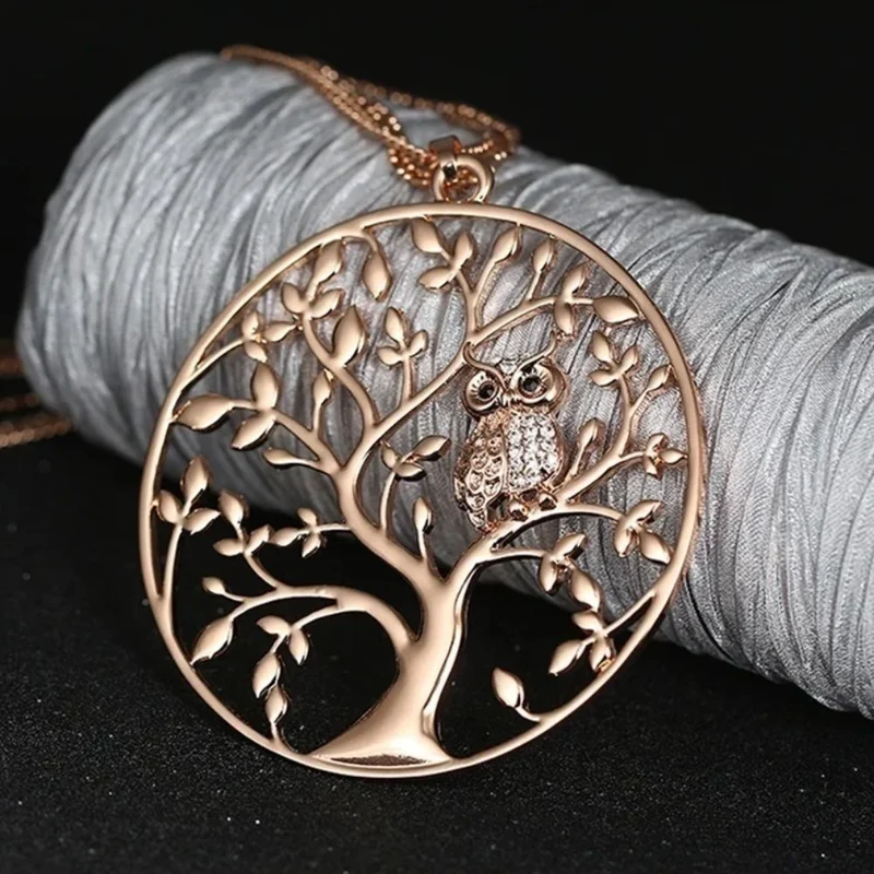 Collier Arbre de Vie Hibou