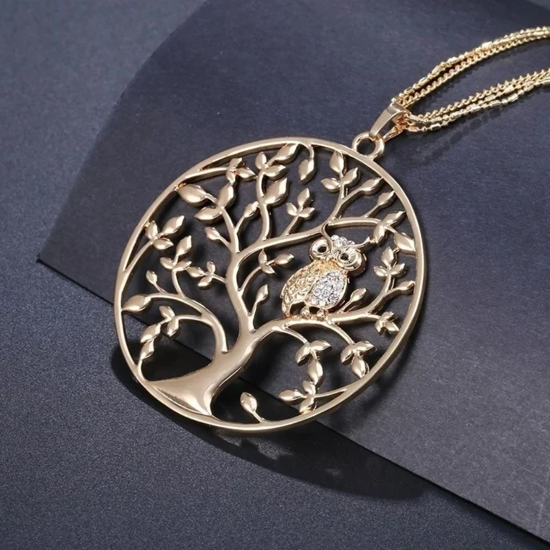 Collier Arbre de Vie Hibou