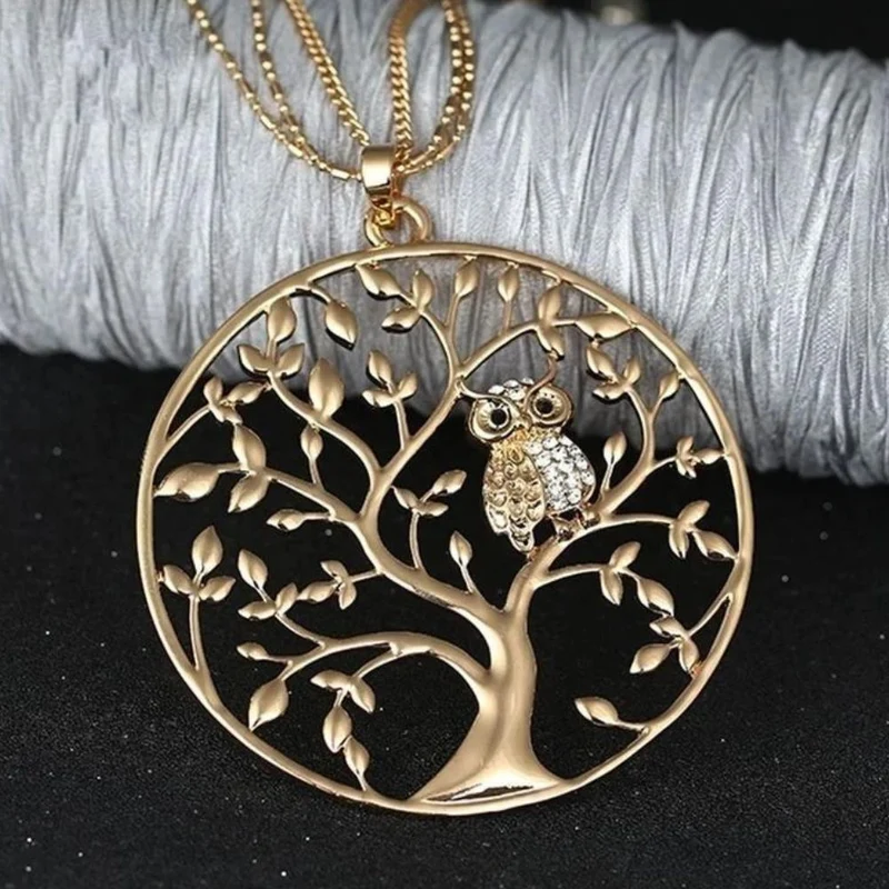Collier Arbre de Vie Hibou
