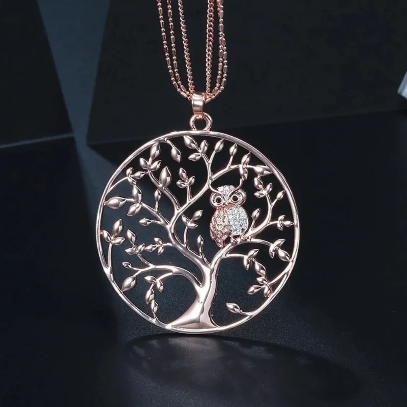 Collier Arbre de Vie Hibou