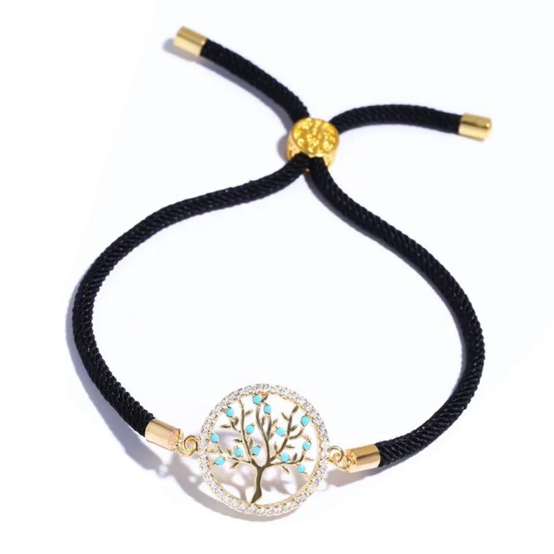 Bracelet Arbre de Vie Noir