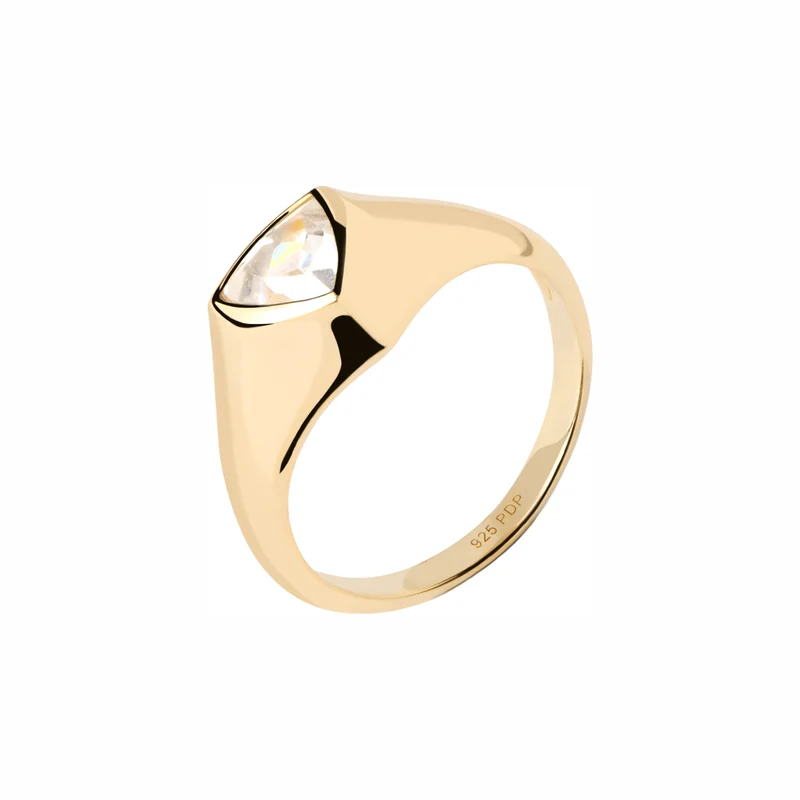 P D Paola The New Essentials Femmes Bague Plaqué or 18 carats AN01-986-10