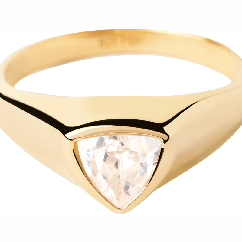 P D Paola The New Essentials Femmes Bague Plaqué or 18 carats AN01-986-10
