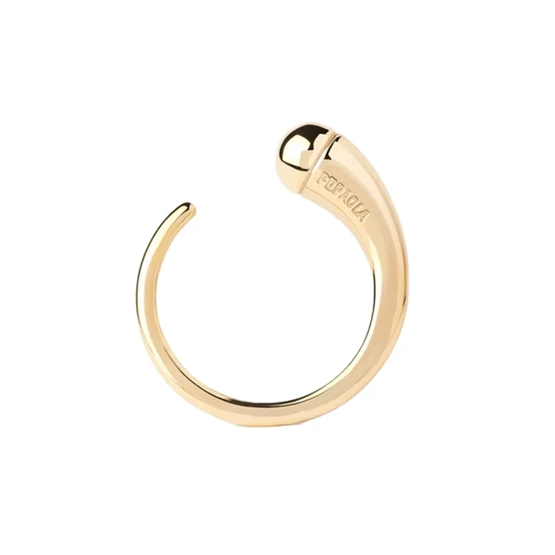P D Paola New Essentials Bague New Essentials en argent sterling 925 plaqué or AN01-D01-10