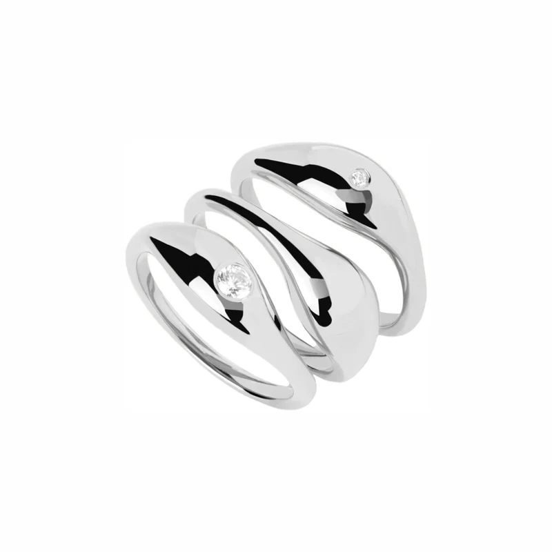 P D Paola The New Essentials Femmes Bague Argent AN02-994-10