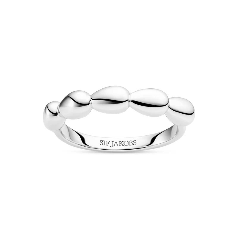 Sif Jakobs 925 Sterling Silver Goccia Piccolo Pianura Ring SJ-R2594-52