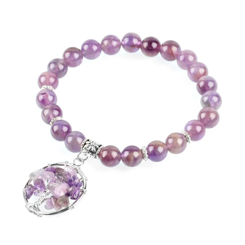 Bracelet Arbre de Vie Violet
