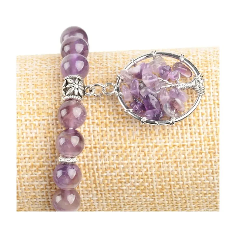 Bracelet Arbre de Vie Violet