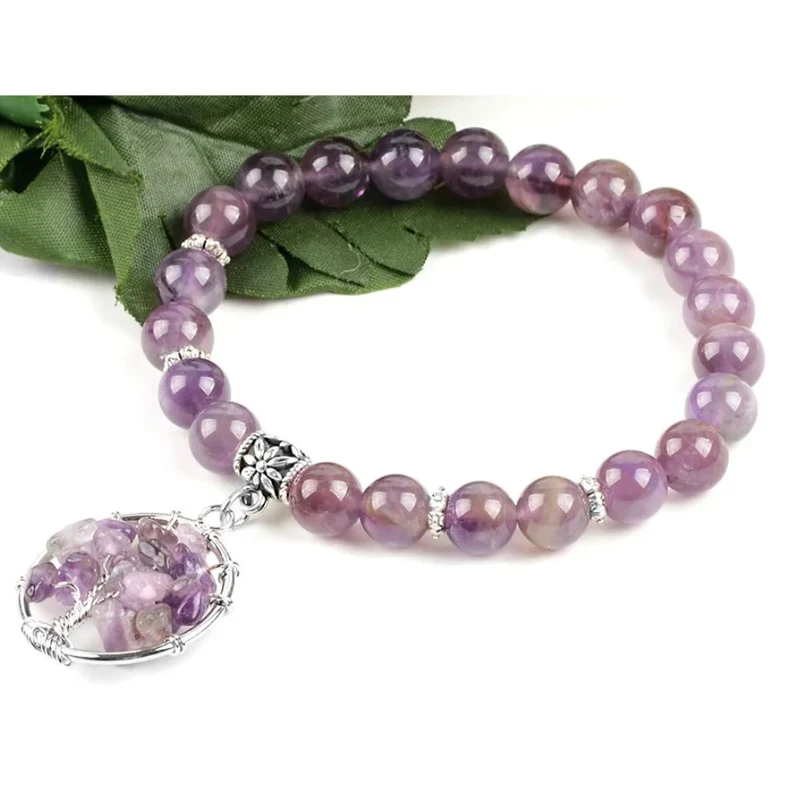 Bracelet Arbre de Vie Violet
