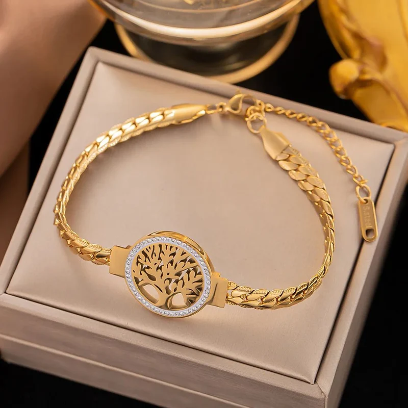 Bracelet Arbre de Vie Jaune
