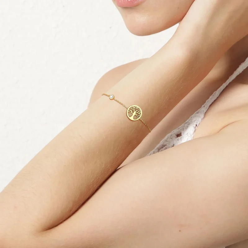 Bracelet Arbre de Vie Or 18 Carats