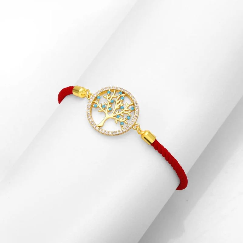 Bracelet Arbre de Vie Rouge