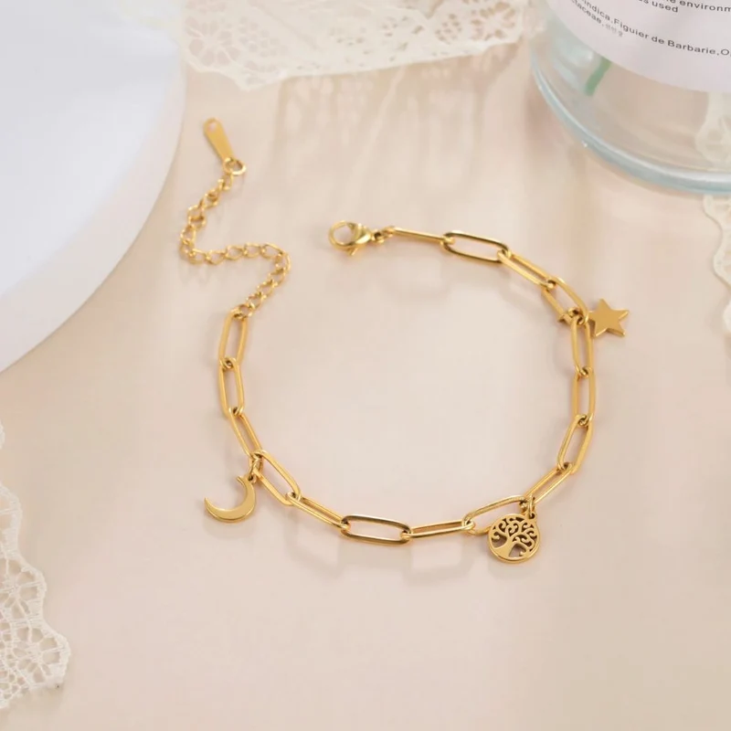 Bracelet Femme Breloque Arbre de Vie