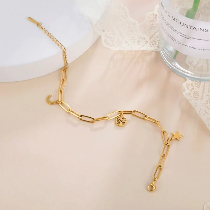 Bracelet Femme Breloque Arbre de Vie