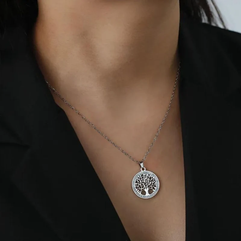 Collier Arbre de Vie Acier