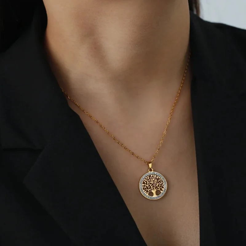 Collier Arbre de Vie Doré