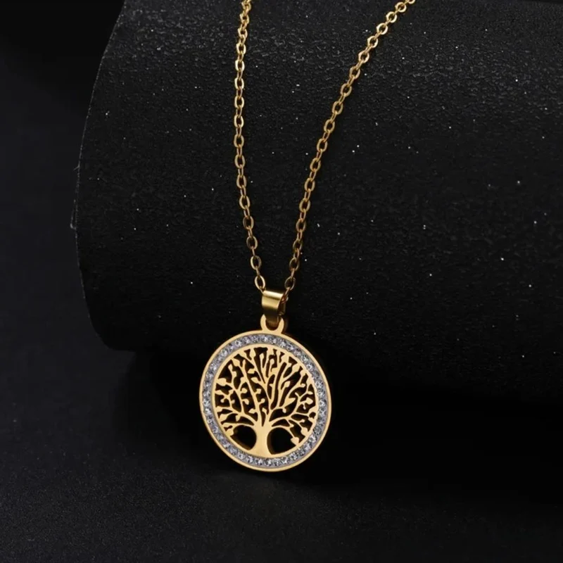 Collier Arbre de Vie Doré