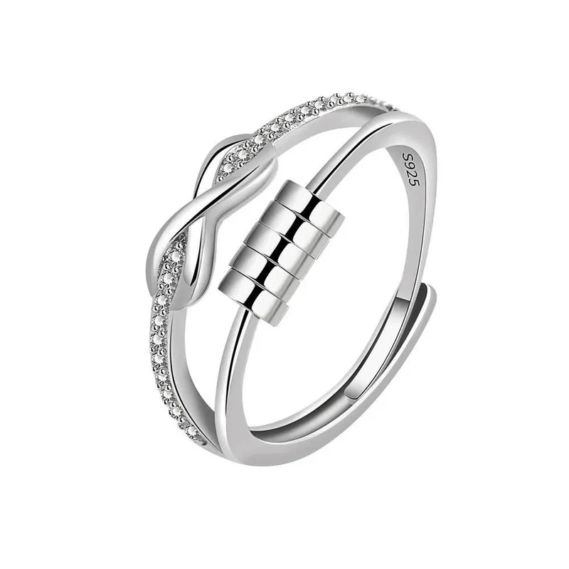 Bague Infini acier inoxydable
