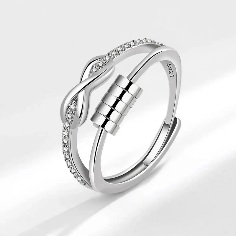 Bague Infini acier inoxydable