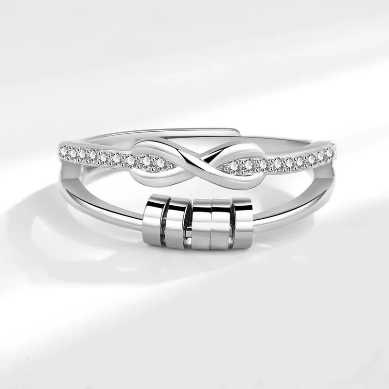 Bague Infini acier inoxydable