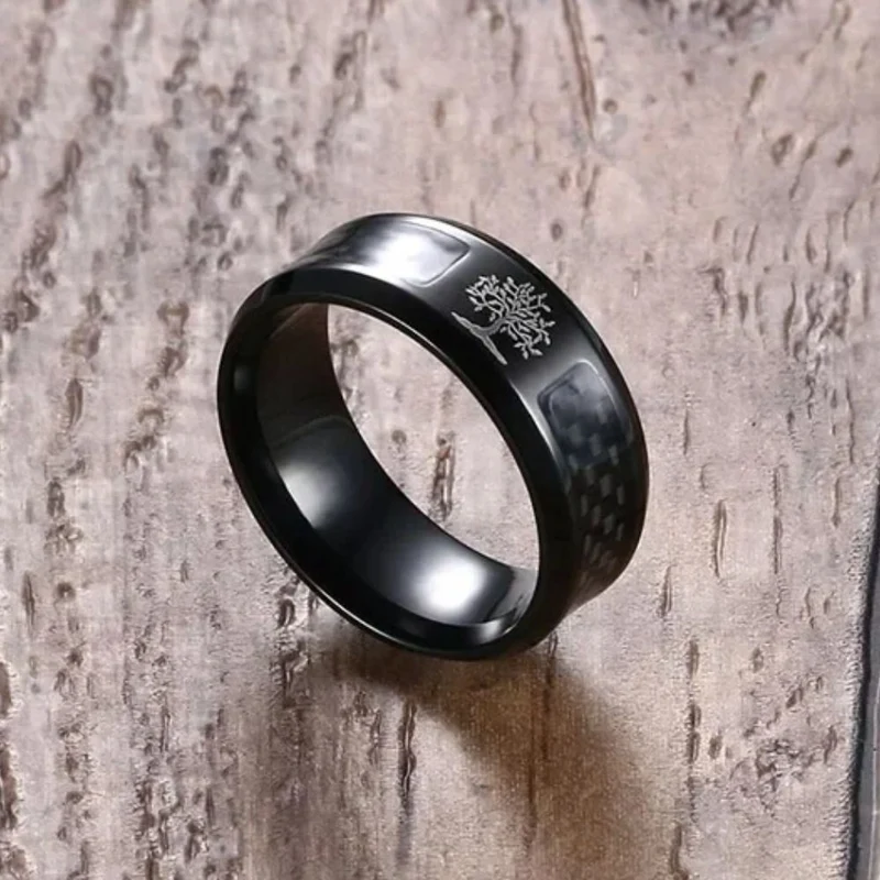Bague Noire Arbre