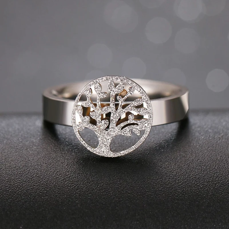 Bague Arbre de Vie Brillante