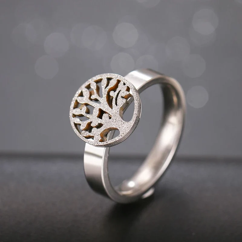Bague Arbre de Vie Brillante