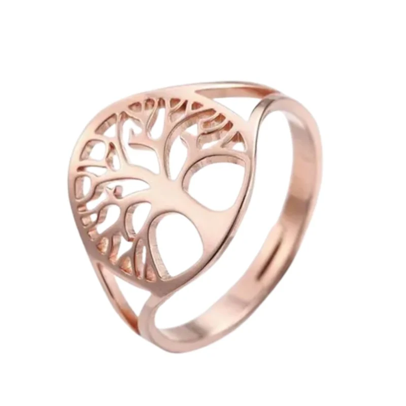 Bague Arbre de Vie Or Rose