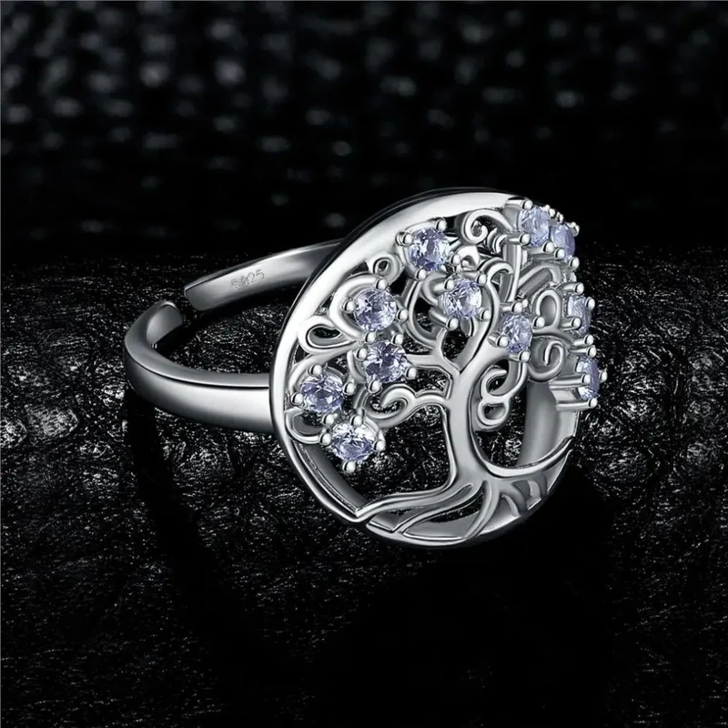Bague Arbre de Vie Argent Diamants
