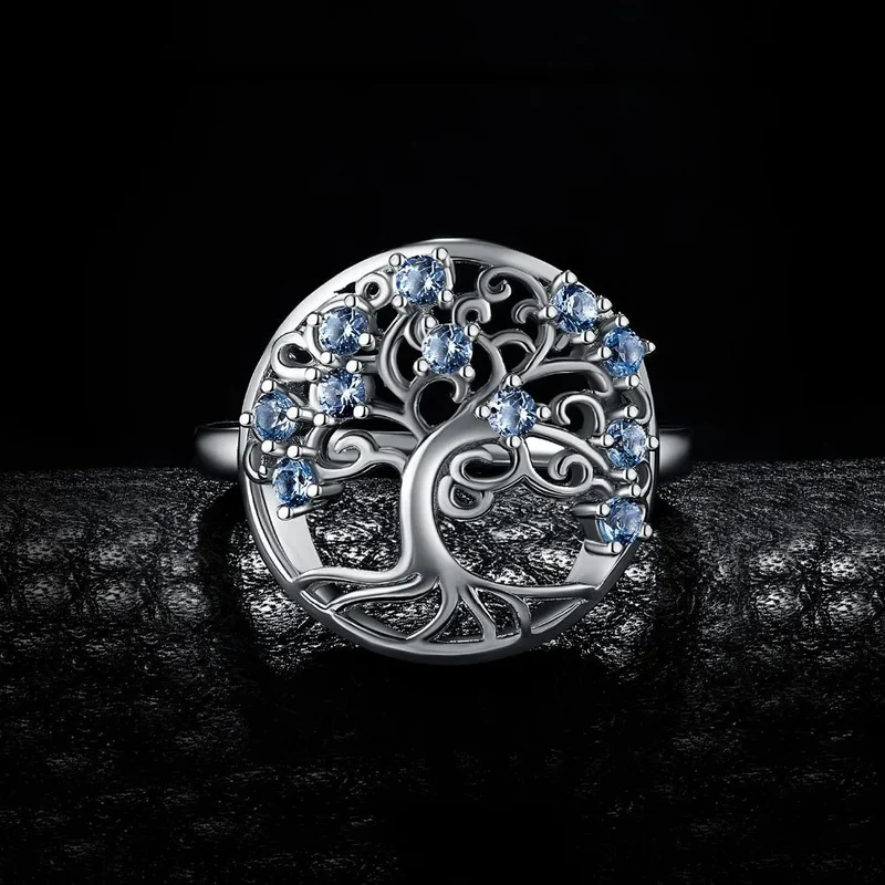 Bague Arbre de Vie Argent Diamants